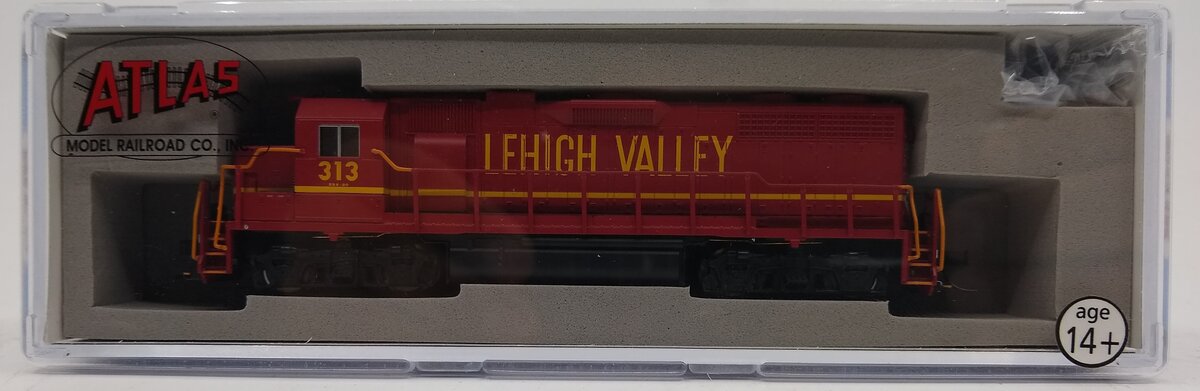Atlas 53988 N Scale Lehigh Valley GP38 Low Nose Diesel Locomotive #313