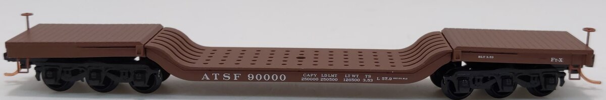Micro-Trains 10900040 N ATSF Heavyweight Depressed Center Flatcar #90000