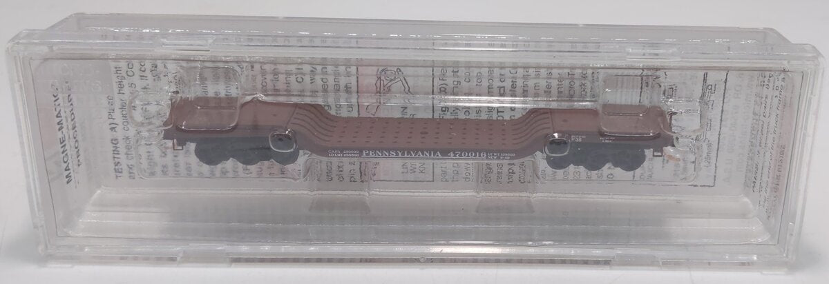 Micro-Trains 10900010 N PRR Heavyweight Depressed-Center Flatcar #470016