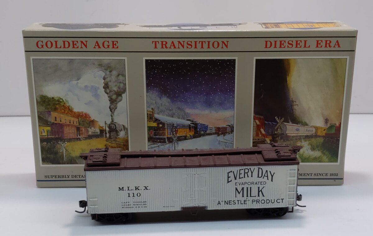 Walthers 932-2481 HO M.L.K.X Refrigerator Wood End Box Car #119 Kit
