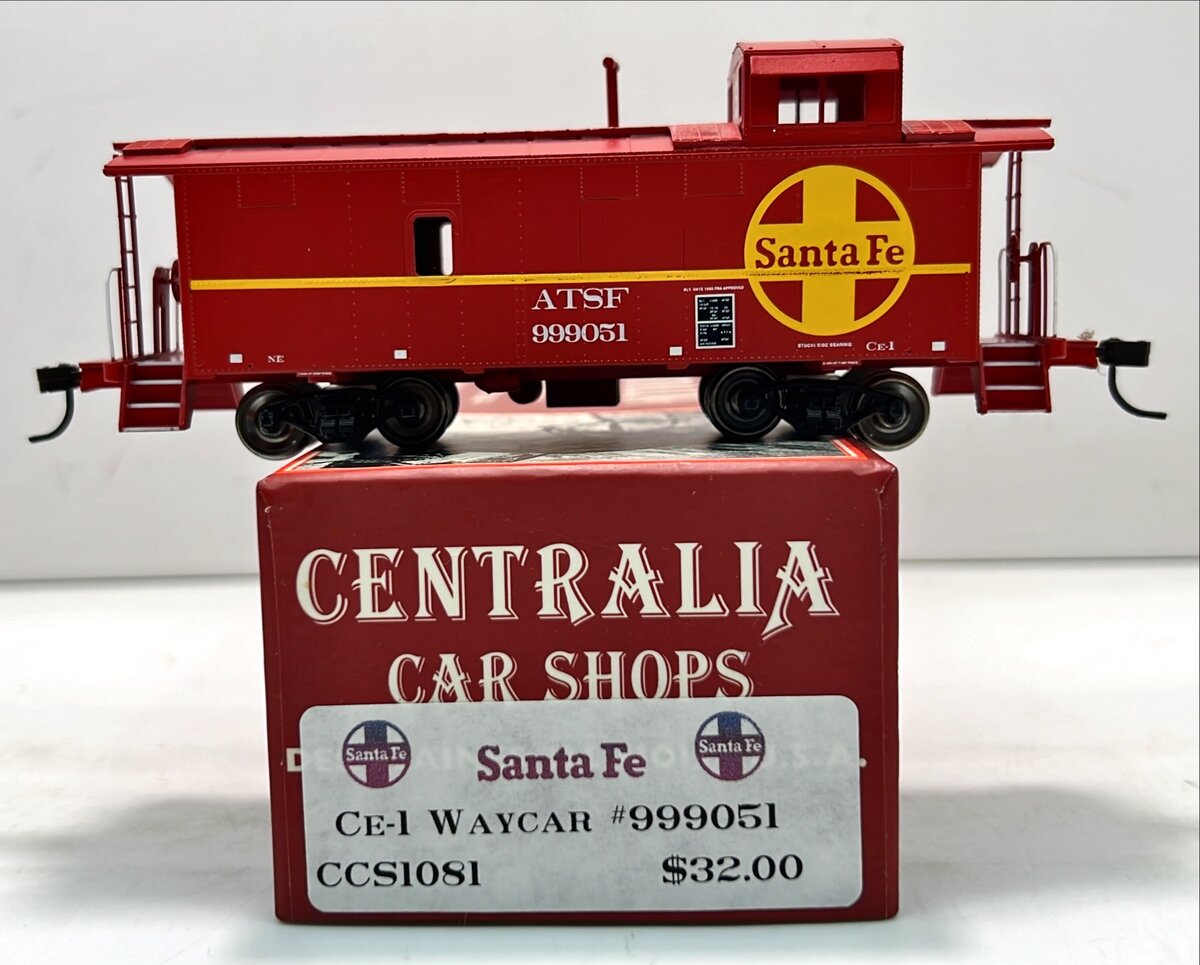 Centralia Car Shops CCS1081 HO Santa Fe CE-1 Waycar Caboose