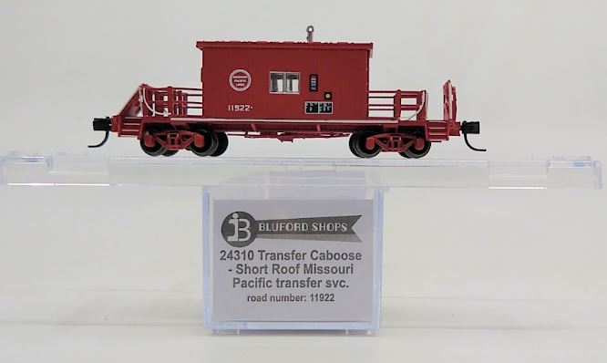 Bluford Shops 24310 N Missouri Pacific Short-Roof Transfer Caboose #11922