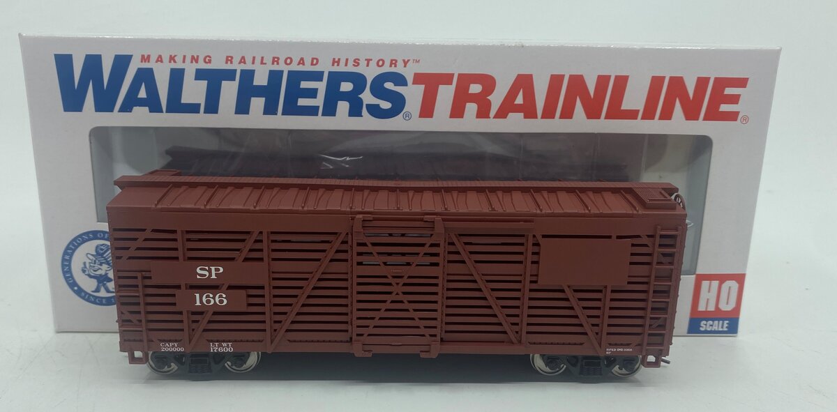 Walthers 931-1688 HO Souther Pacific 40' Stock Car #166 - Ready to Run