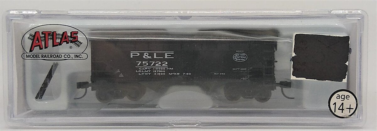 Atlas 40849 N Scale Pittsburgh & Lake Erie 2-Bay Off Side Hopper #75722