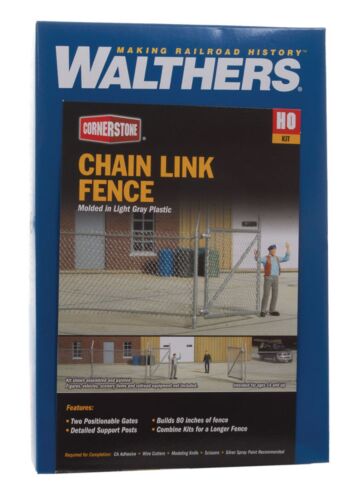 Walthers 933-3125 HO Chain Link Fence Plastic Kit