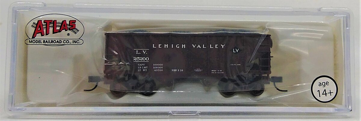 Atlas 41345 N Lehigh Valley 55t 2-Bay Fishbelly Hopper #25200