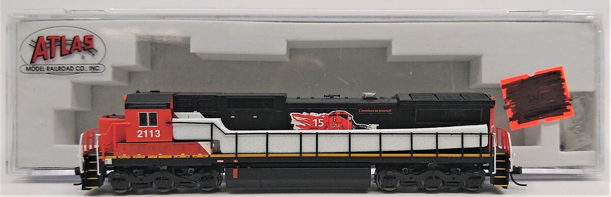 Atlas 51833 N CN 15th Anniversary Dash 8-40C Diesel Locomotive Standard DC #2113