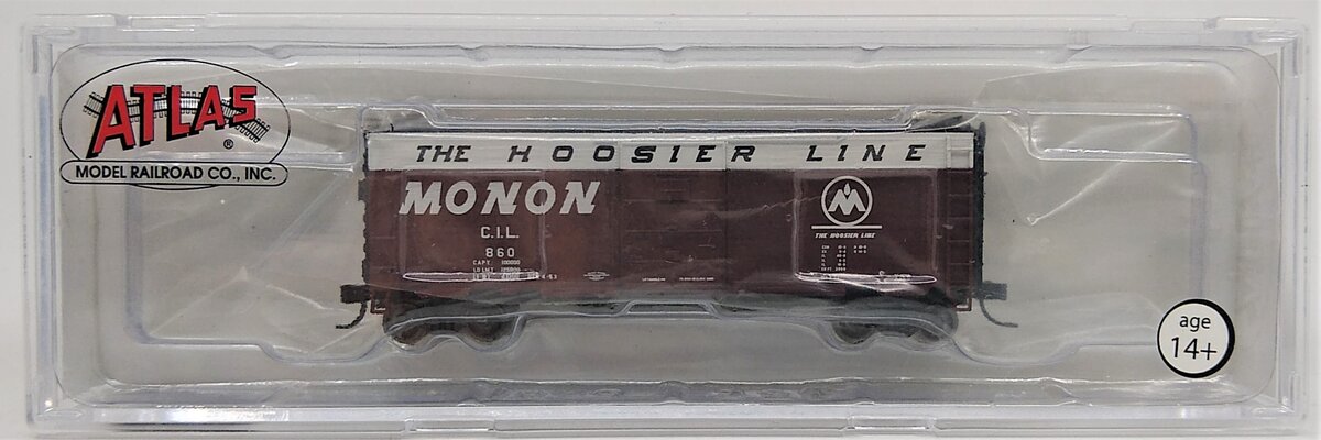 Atlas 50001155 N Scale Monon 40' PS-1 Box Car #860