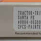 Con-Cor 0004-003001 1:160 N Scale Santa Fe Tractor with Trailer (Pack of 2)