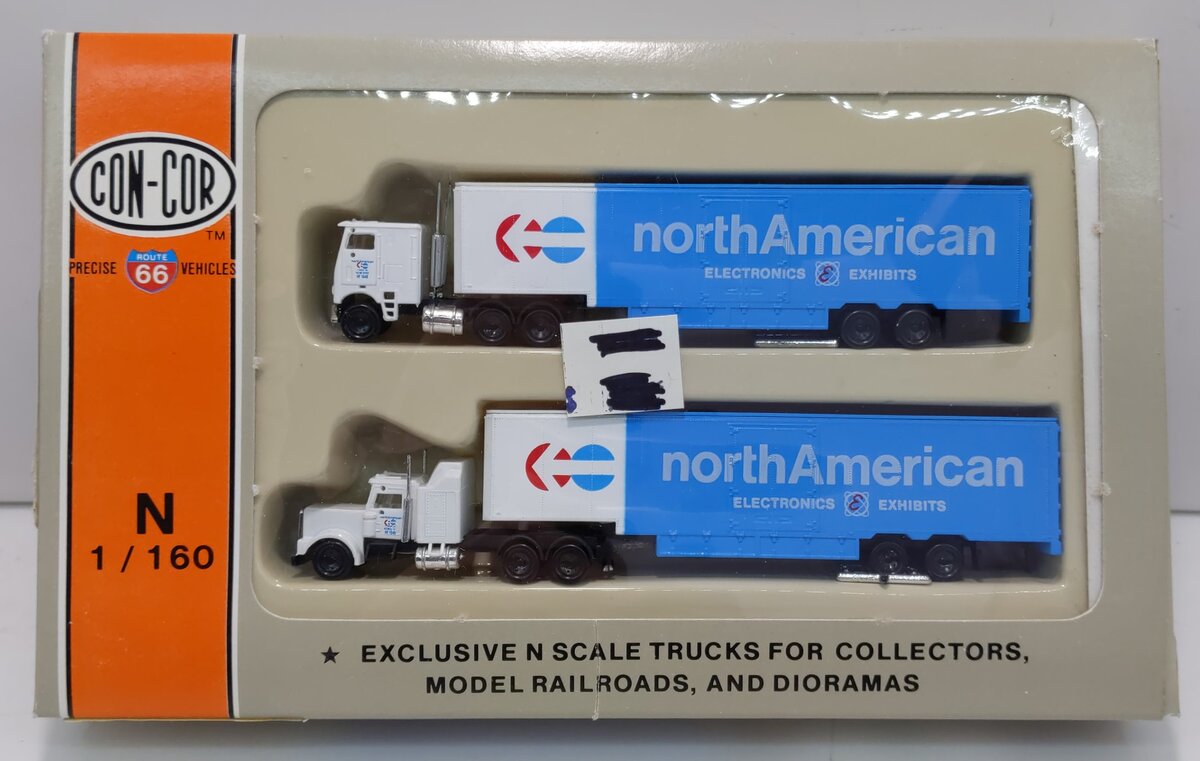 Con-Cor 0004-003036 N 1:160 North American Tractor w/Trailer (Pack of 2)