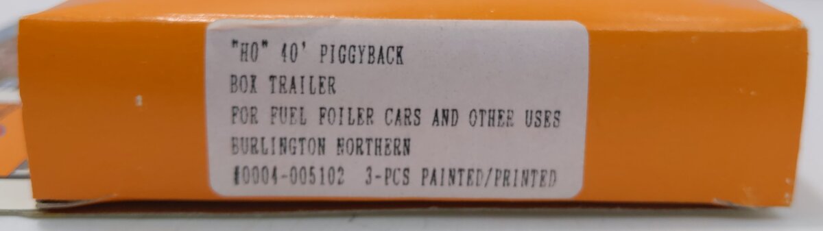 Con-Cor 0004-005102 N Burlington Northern 40' Piggypack Box Trailers (Pack of 3)