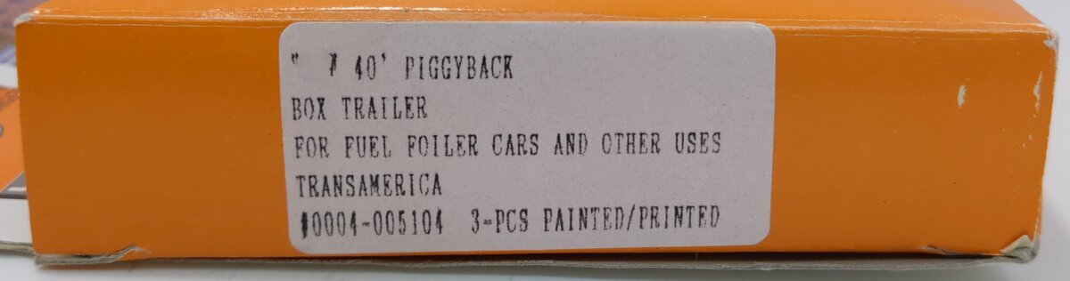 Con-Cor 0004-005104 N 1:160 Transamerica 40' Piggyback Box Trailers (Pack of 3)