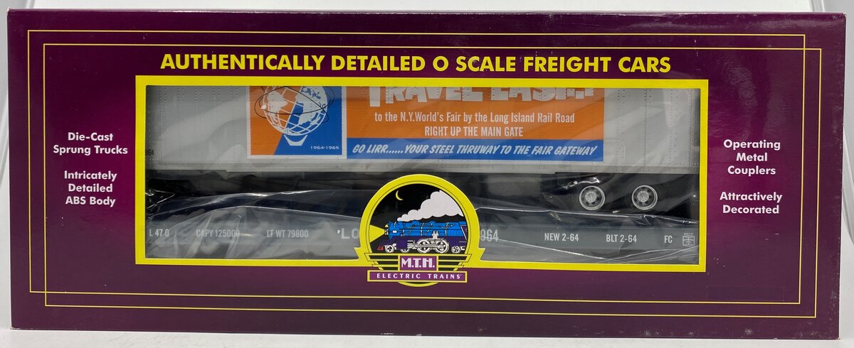 MTH 20-95158 Long Island Flat Car w/ 48' Trailer #501964