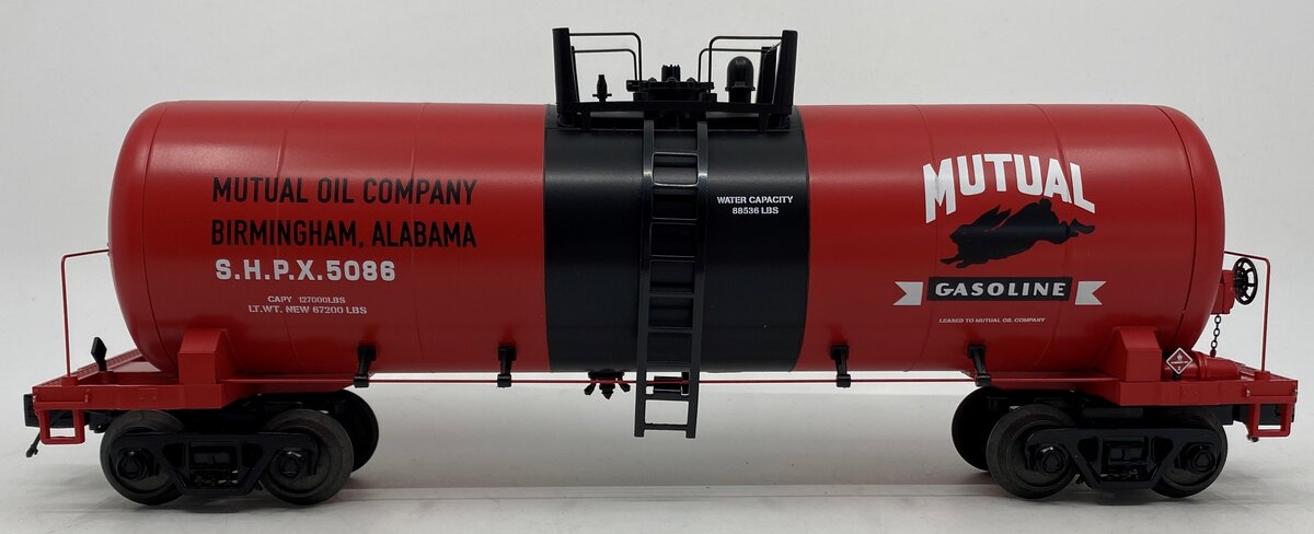 MTH 20-96194 O Mutual Gasoline 8000 Gallon Tank Car #5086