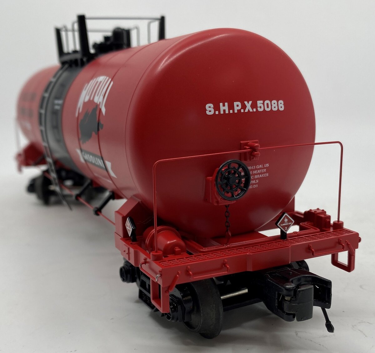 MTH 20-96194 O Mutual Gasoline 8000 Gallon Tank Car #5086