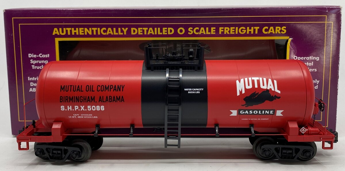 MTH 20-96194 O Mutual Gasoline 8000 Gallon Tank Car #5086