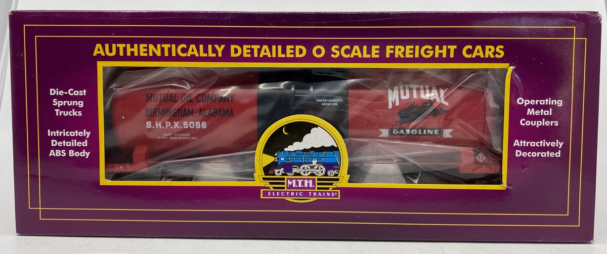 MTH 20-96194 O Mutual Gasoline 8000 Gallon Tank Car #5086