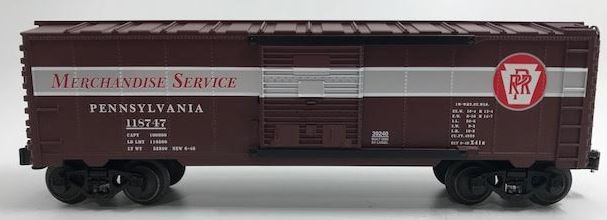 Lionel 6-39240 O Gauge Pennsylvania Merchandise Service Boxcar #118747