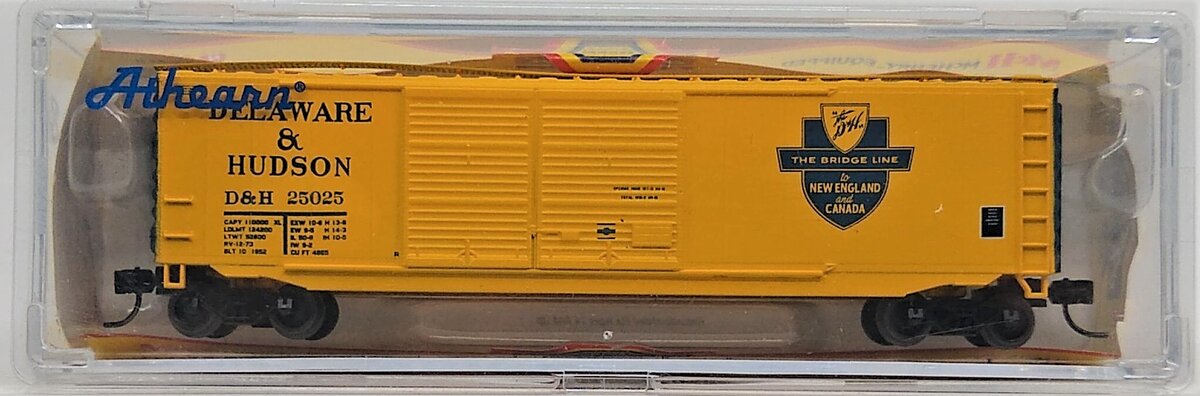Athearn 14147 N Delaware & Hudson 50' PS-1 Double Door Boxcar #25025