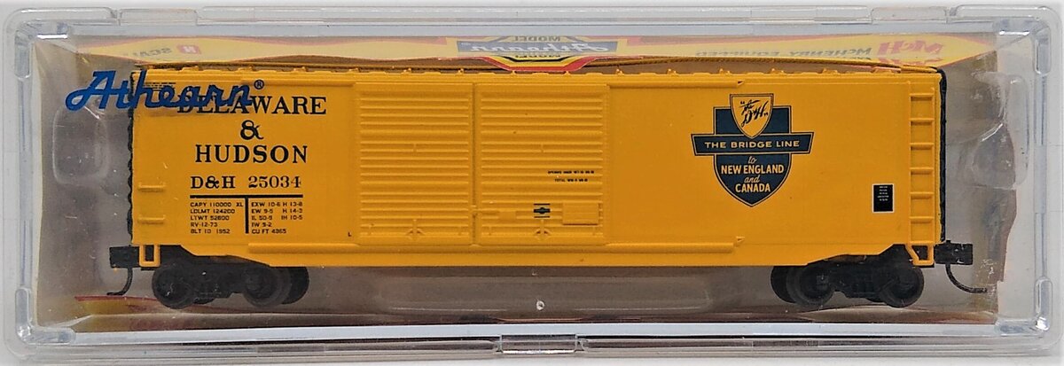 Athearn 14148 N Delaware & Hudson 50' PS-1 Double Door Boxcar #25034