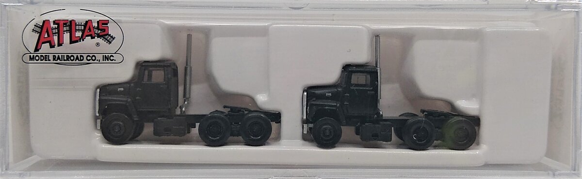 Atlas 2921 N Black 1984 Ford LNT 9000 Truck Tractor (Pack of 2)