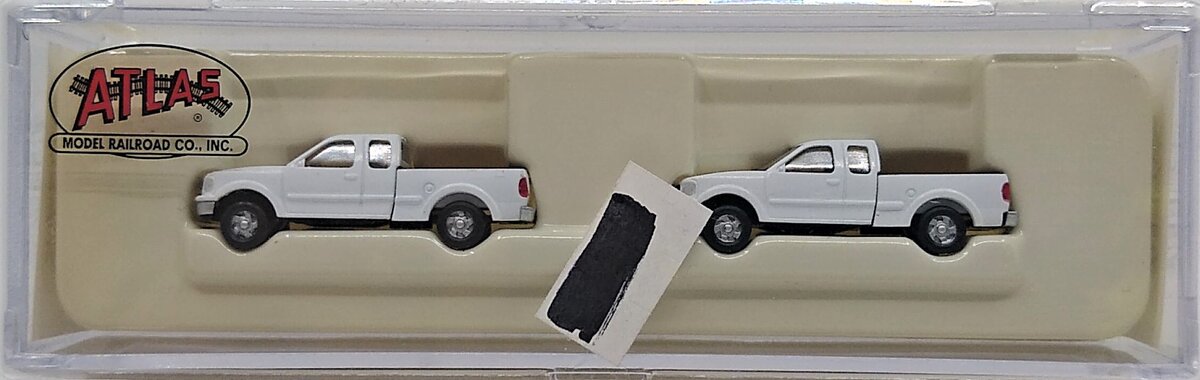Atlas 2946 N Scale White 1997 Ford F150 Standard Size Pickup (Pack of 2)