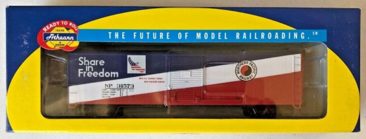 Athearn 7071 HO NP Bonds 50'''' Single Door Boxcar #31573