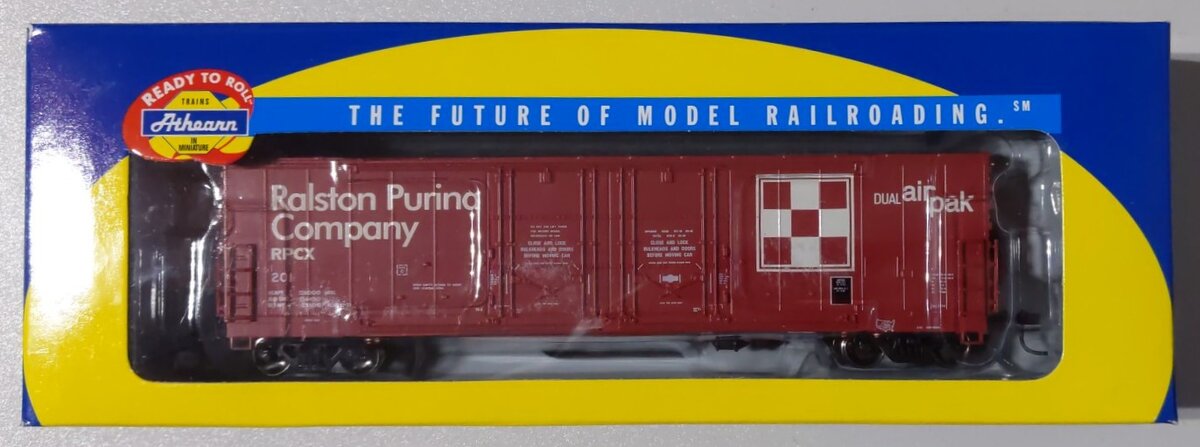 Athearn 91280 HO Scale Purina Evans 50' Double Plug Door Box #201