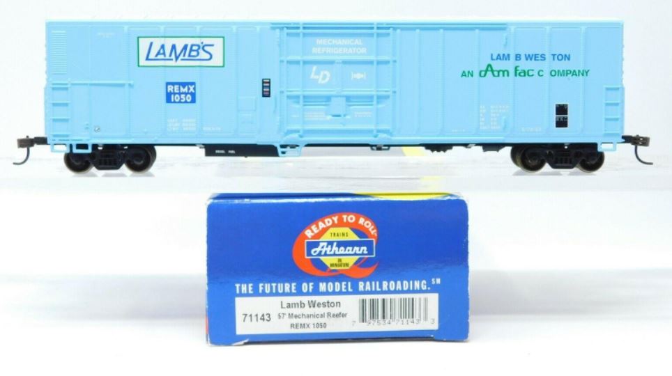 Athearn 71143 HO Lamb Weston 57' Mechanical Reefer #1050