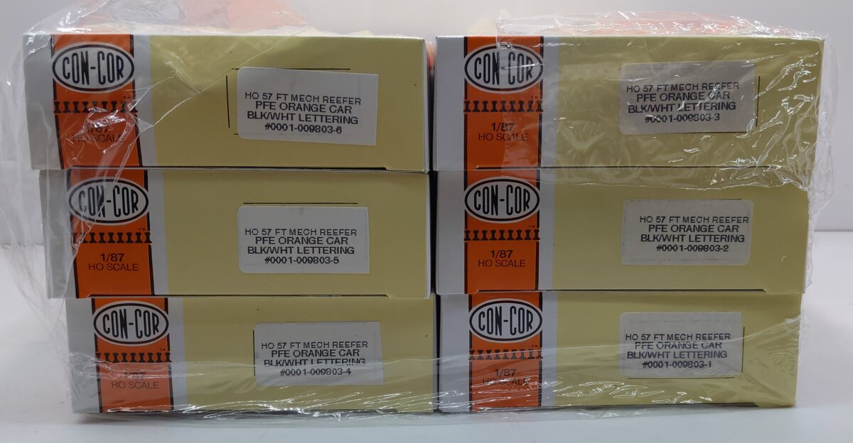 Con-Cor 0001-009803-1 / -6 HO PFE 57' Orange Mechanical Reefer Kit (Set of 6)