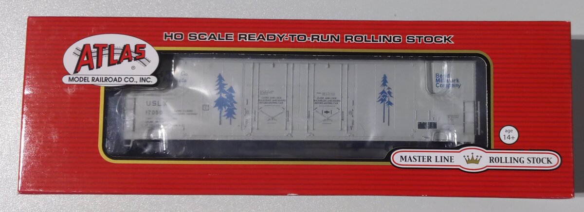 Atlas 20003424 HO Bend Millwork Company Evans 53' Double Plug-Door Boxcar #17050
