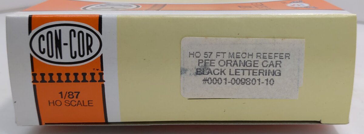 Con-Cor 0001-009801-10 HO PFE Orange W/Black Letters 57' Mechanical Reefer Kit