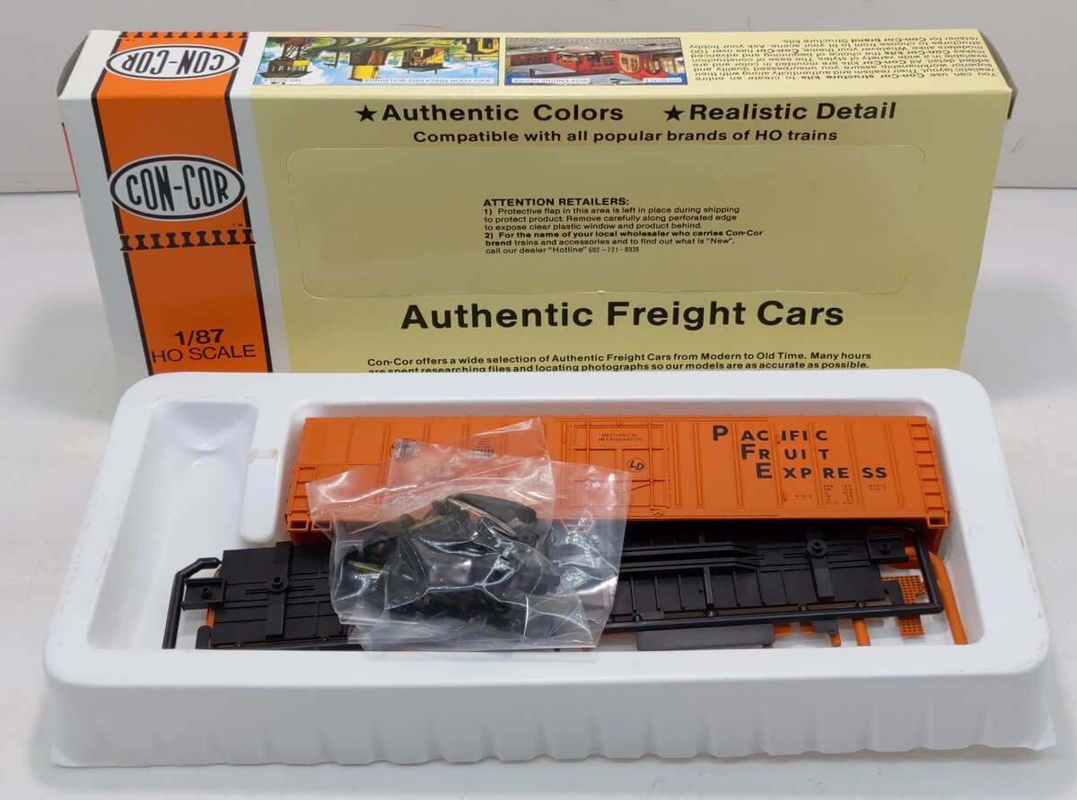 Con-Cor 0001-009801-10 HO PFE Orange W/Black Letters 57' Mechanical Reefer Kit