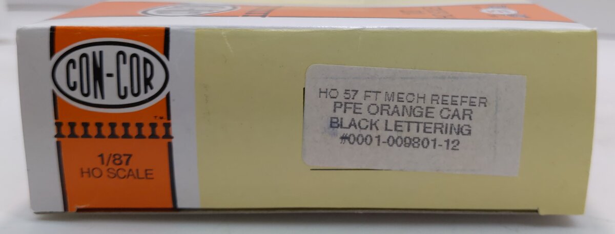 Con-Cor 0001-009801-12 HO PFE 57' Mechanical Reefer Kit Orange W/Black Lettering