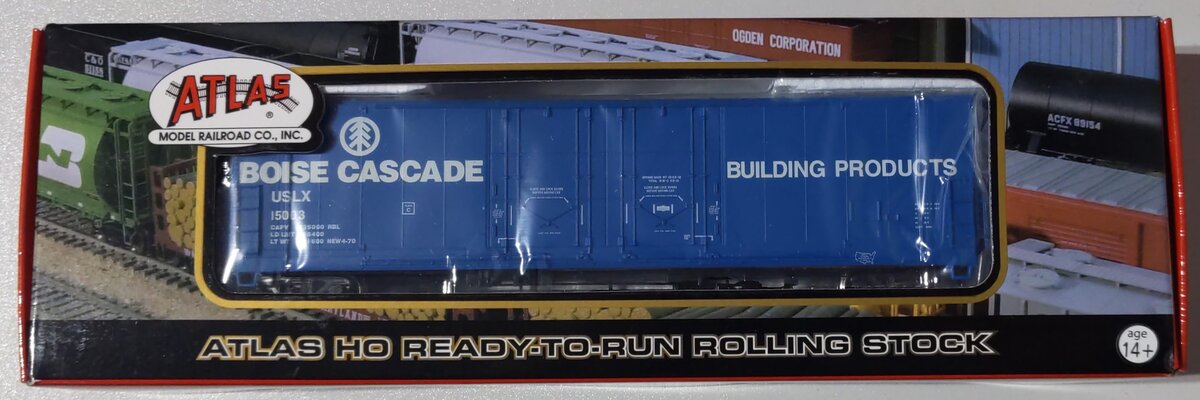 Atlas 20000765 HO Scale Boise Cascade 53' Evans Double Plug Door Boxcar #15003