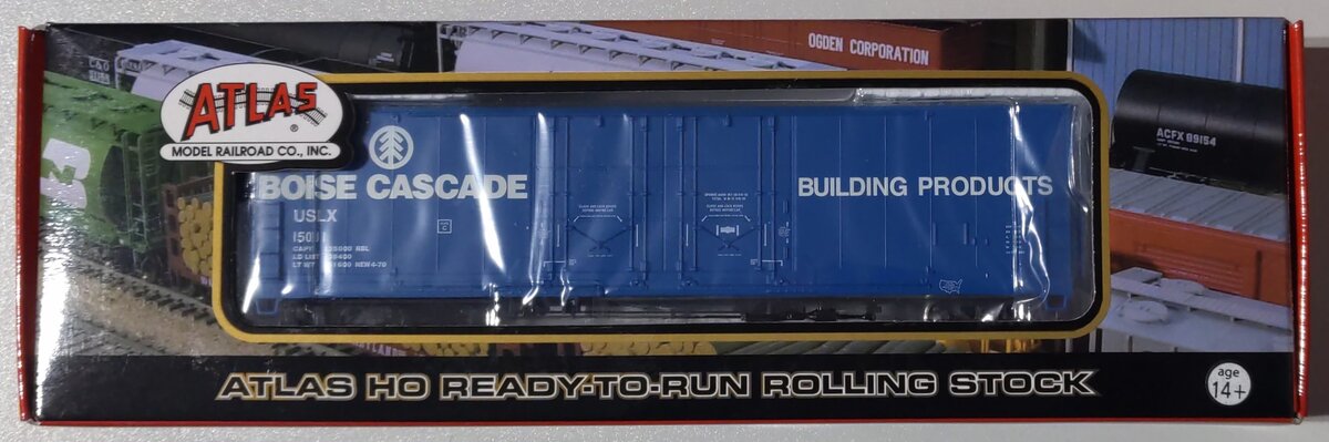 Atlas 20000766 HO Scale Boise Cascade 53' Evans Plug Door Boxcar #15011