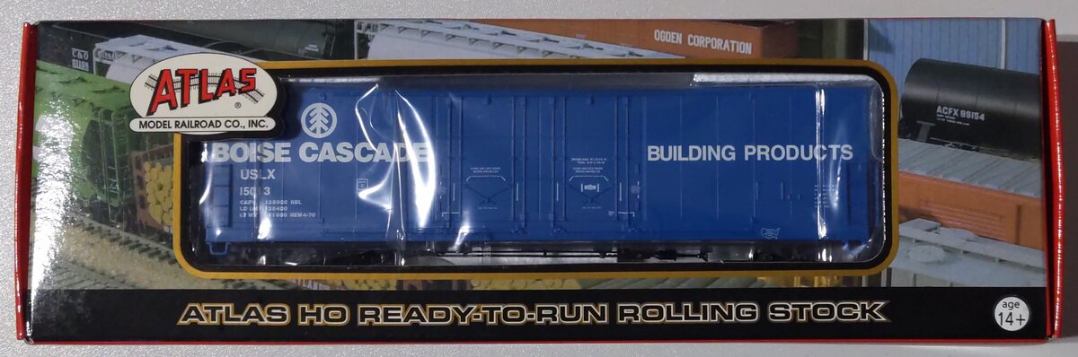 Atlas 20000767 HO Scale Boise Cascade 53' Evans Plug Door Boxcar #15013