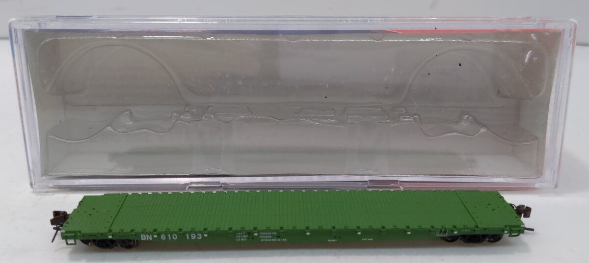 BLMA Models 17006 N Burlington Northern GSC 60' Flat Car #610193