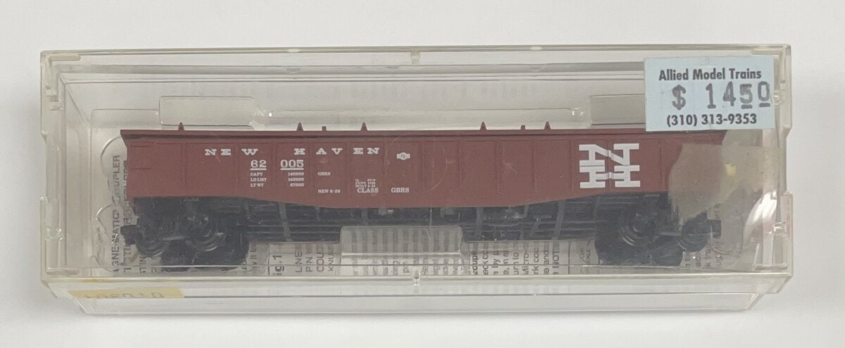 Micro-Trains 10600010 N New Haven 50' Fixed End Gondola W/Low Cover #62005