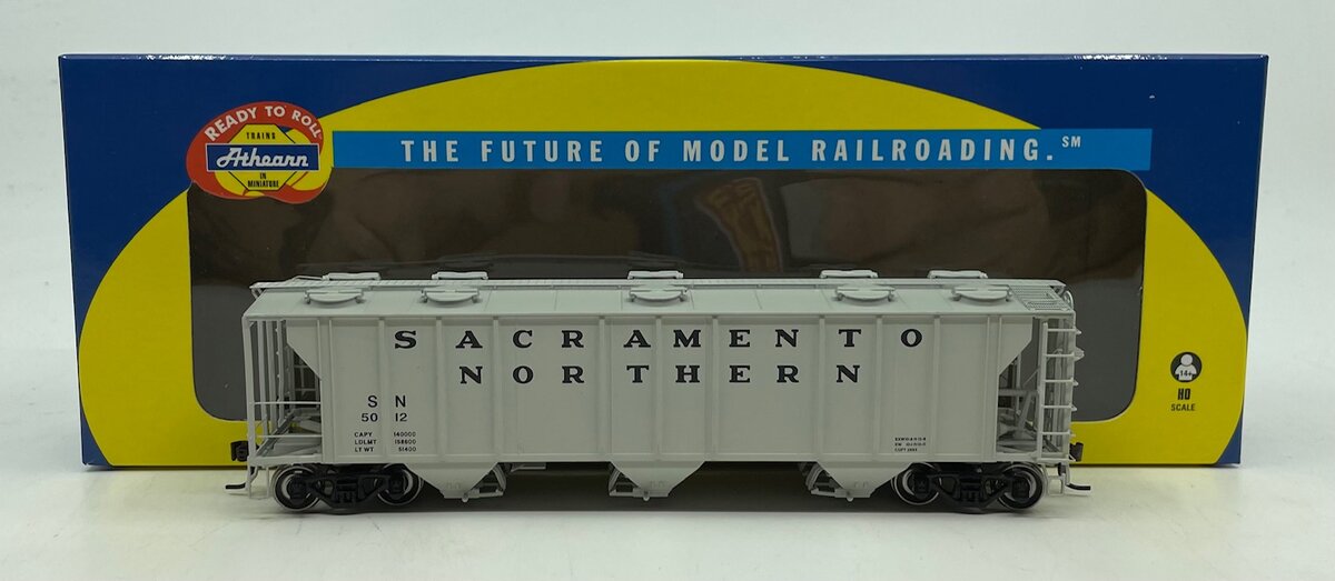 Athearn 89034 HO Scale Sacramento Northern RTR PS2 2893 Covered Hopper #5012