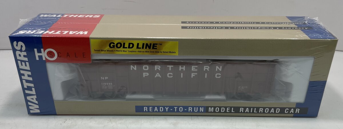 Walthers 932-24066 HO Northern Pacific Gold Line Wood Chip Gondola (Set of 2)