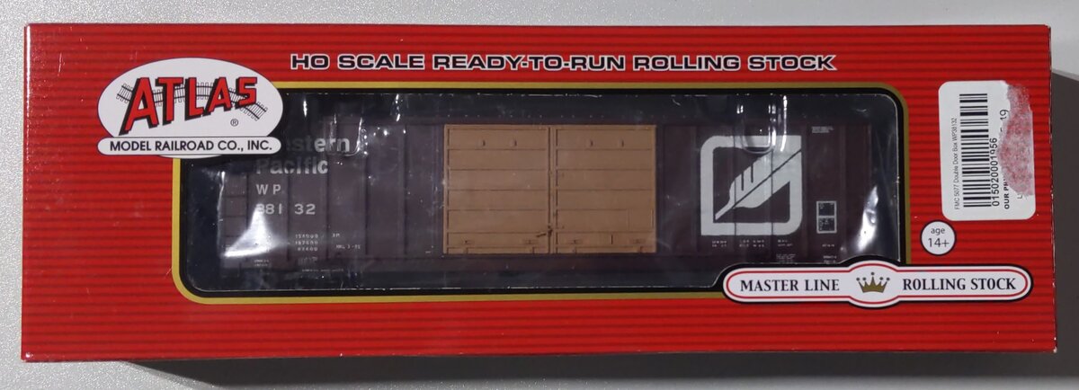 Atlas 20001956 HO Western Pacific feather FMC 5077 Double Door Box Car #38132