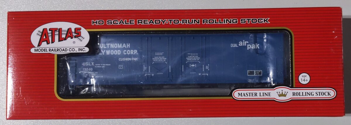 Atlas 20002464 HO Multnomah Plywood Evans 53' Double Plug Door Boxcar #13040