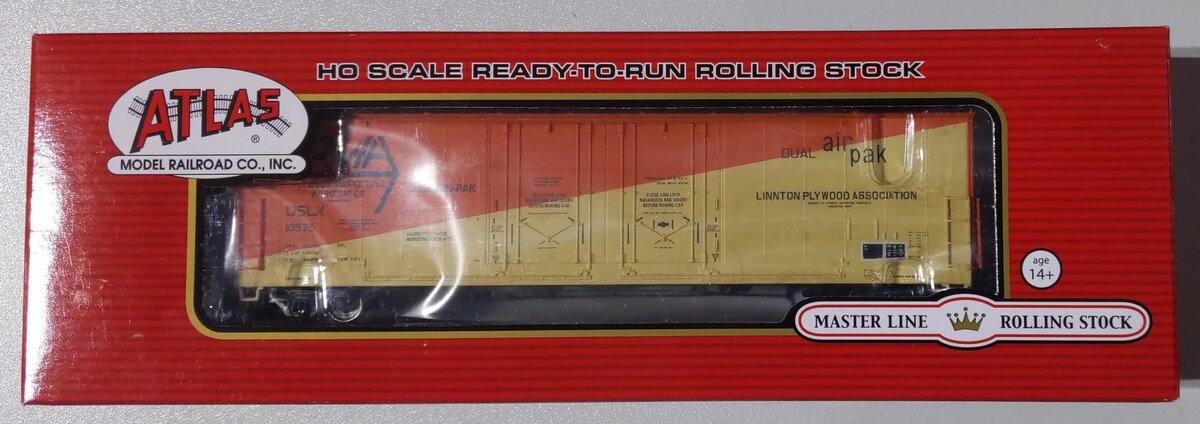 Atlas 20002454 HO Plywood Marketing Evans 53' Double Plug Door Boxcar #10575