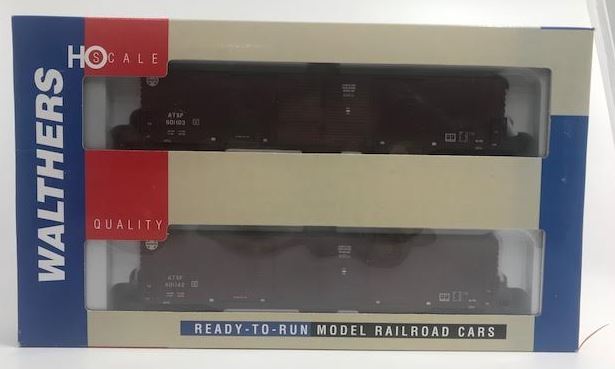 Walthers 932-23588 HO Santa Fe PS 60' Double Door Auto Box Car (Pack of 2)