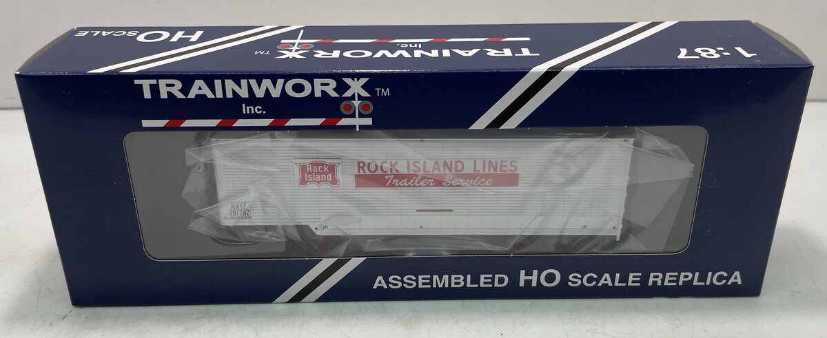 Trainworx Inc 8034302 HO Scale Rock Island 40' Drop Frame Van Trailer