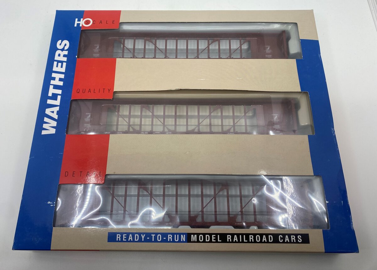 Walthers 932-34102 HO Scale Union Pacific 72' Center Beam Flatcar (Pack of 3)