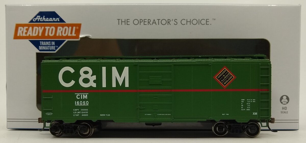 Athearn 67332 HO Chicago & Illinois Midland RTR 40' Superior Door Box #16050