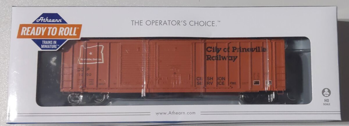 Athearn 73338 HO City of Prineville 50' FMC Offset Double Door Box Car #7200