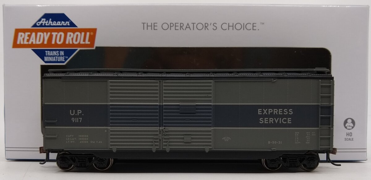 Athearn 72629 HO Scale Union Pacific RTR 40' Express Boxcar #9117